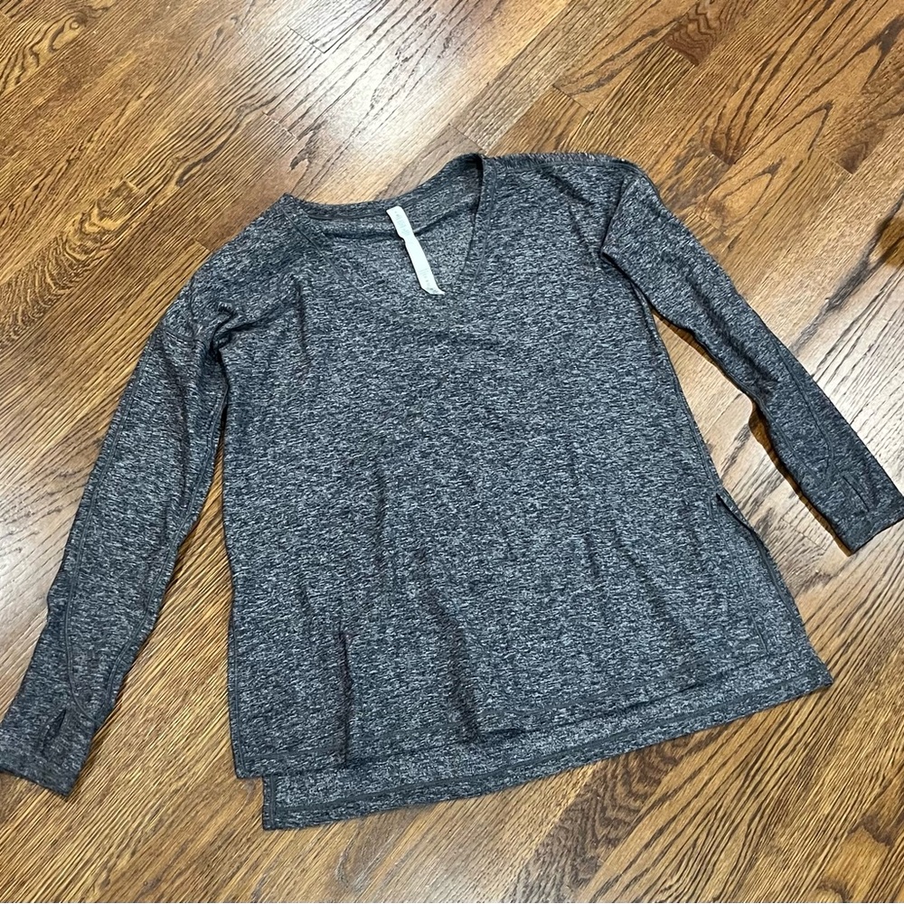 Lululemon Athletica Charcoal Knit Top